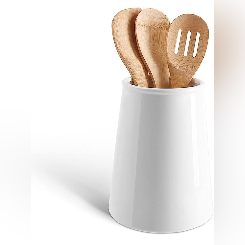 Sweese Porcelain Utensil Holder/Vase, White